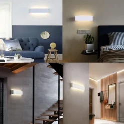 Applique Da Parete-Perenz Illuminazione Applique 83cm led 30w 3000k bianca moderna wey perenz