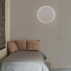 Applique Da Parete-Selezionato da Mazzolaluce Applique 30cm moderna tonda disco bianco led 20w 3000k