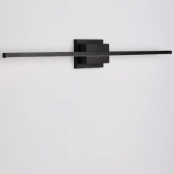 Applique Da Bagno-Selezionato da Mazzolaluce Applique 90 cm per specchio da bagno nero