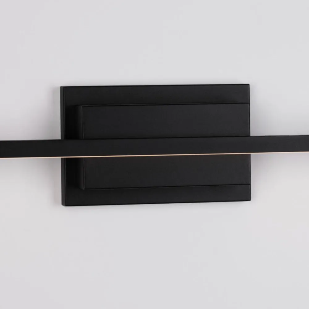 Applique Da Bagno-Selezionato da Mazzolaluce Applique 90 cm per specchio da bagno nero