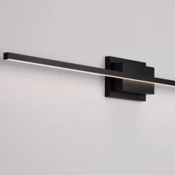 Applique Da Bagno-Selezionato da Mazzolaluce Applique 90 cm per specchio da bagno nero