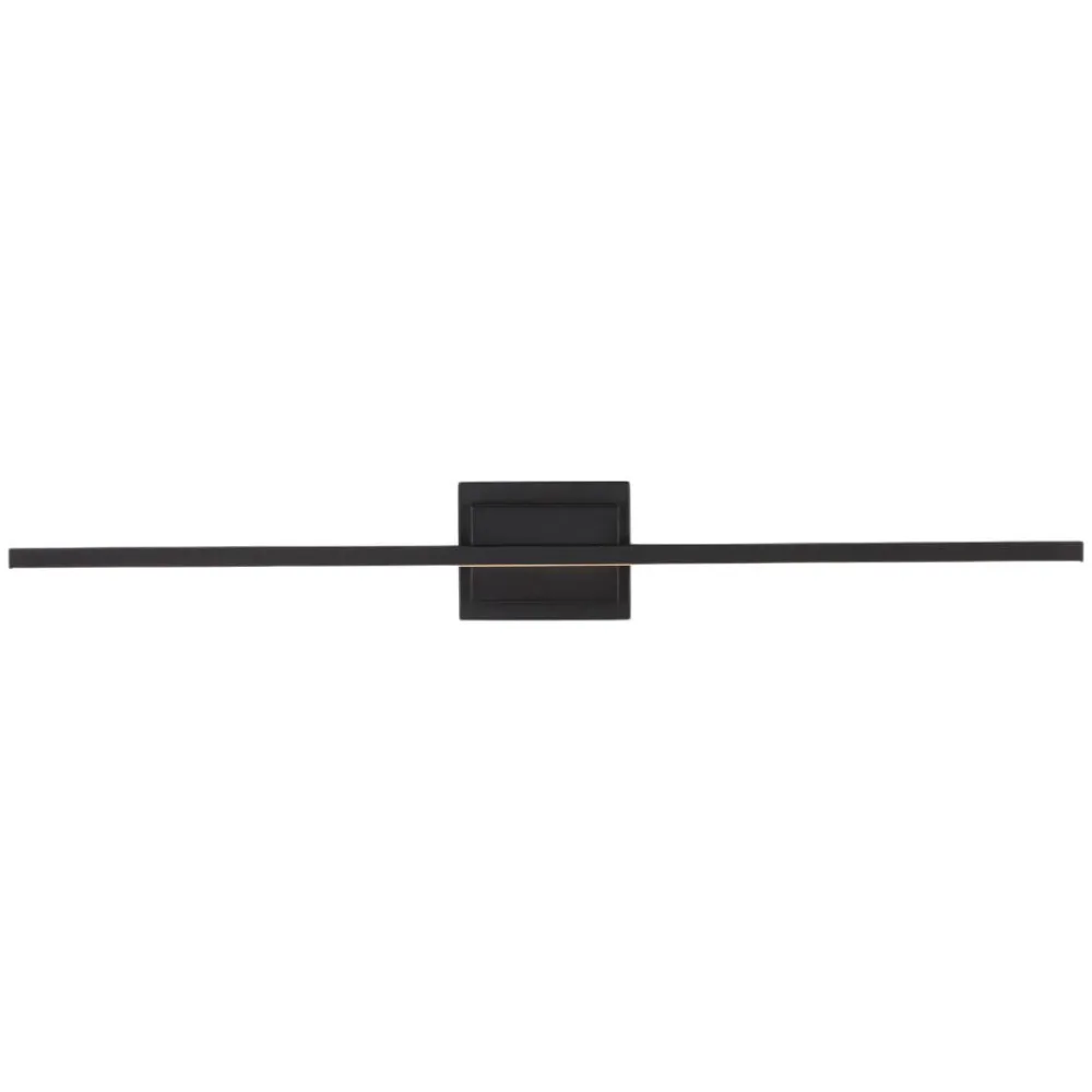 Applique Da Bagno-Selezionato da Mazzolaluce Applique 90 cm per specchio da bagno nero