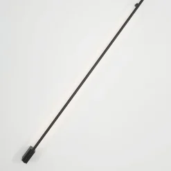 Applique Da Parete-Selezionato da Mazzolaluce Applique 120cm sporgenza 9cm bacchetta nera led 20w 3000k moderna