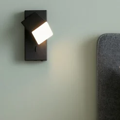 Applique Camera Da Letto-Selezionato da Mazzolaluce Applique comodino camera da letto nero led 3000k orientabile