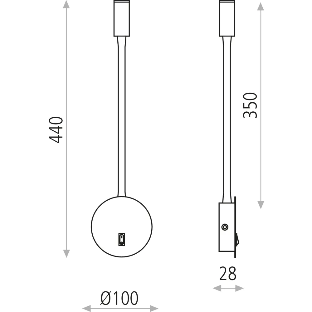 Applique Camera Da Letto-Selezionato da Mazzolaluce Applique comodino camera da letto led 3w 3000k nero luce orientabile