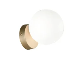 Applique Camera Da Letto-Ondaluce Applique comodino camera da letto pallina oro sfera vetro