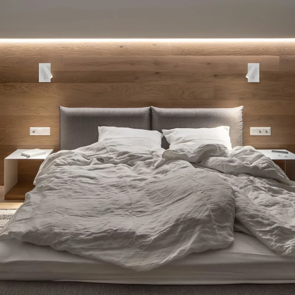 Applique Camera Da Letto-Selezionato da Mazzolaluce Applique comodino camera da letto bianca led 3000k orientabile