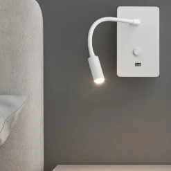 Applique Camera Da Letto-Selezionato da Mazzolaluce Applique comodino per camera da letto led 3w 3000k bianco presa usb
