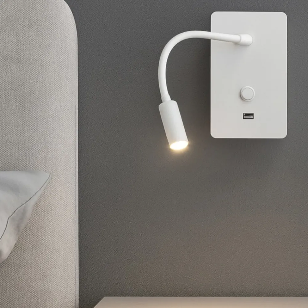 Applique Camera Da Letto-Selezionato da Mazzolaluce Applique comodino per camera da letto led 3w 3000k bianco presa usb
