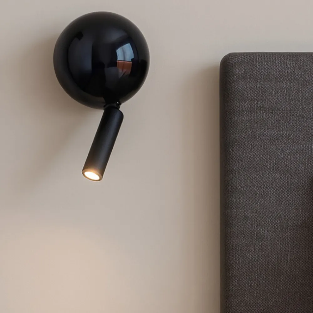Applique Camera Da Letto-Selezionato da Mazzolaluce Applique comodino per camera da letto nero orientabile moderna
