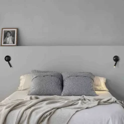 Applique Camera Da Letto-Selezionato da Mazzolaluce Applique comodino per camera da letto nero orientabile moderna