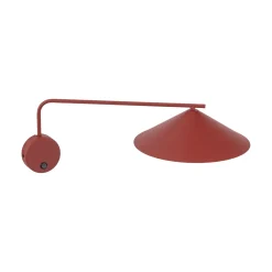 Applique Da Parete-Selezionato da Mazzolaluce Applique con braccio lungo orientabile rosso per illuminazione tavolo