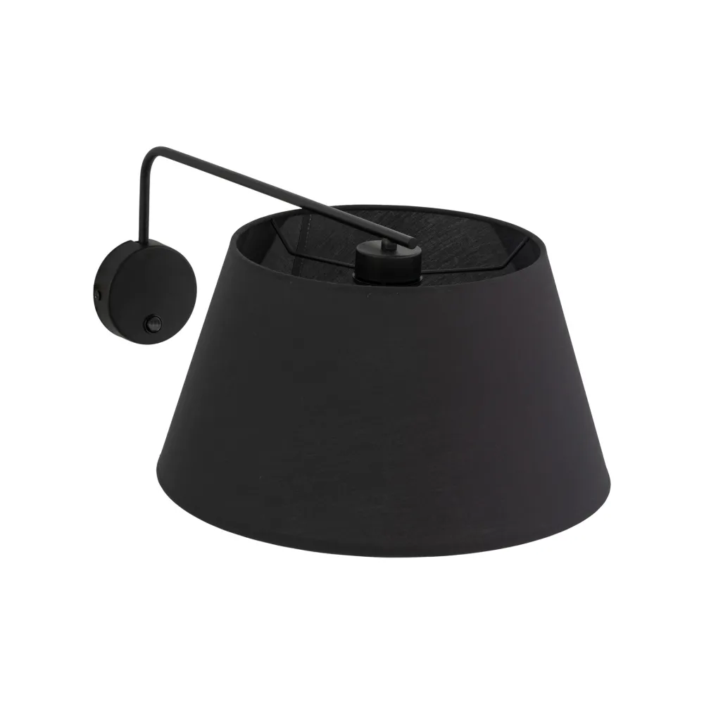 Applique Camera Da Letto-Selezionato da Mazzolaluce Applique con braccio orientabile nero per comodino camera da letto