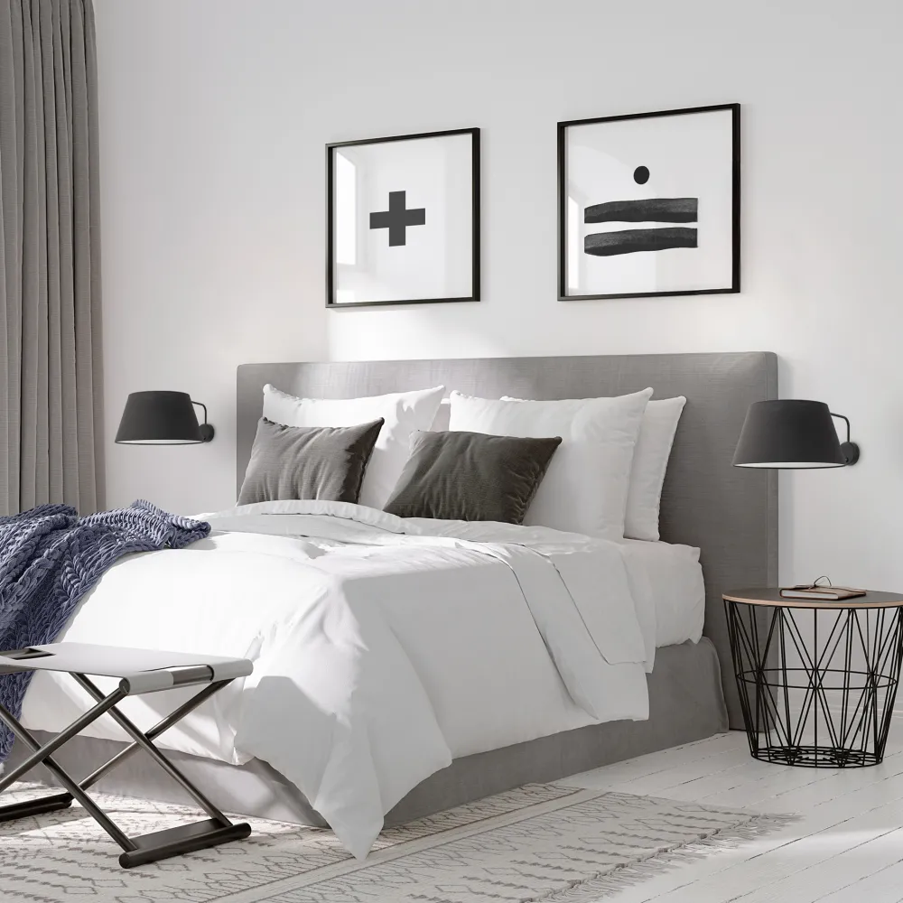Applique Camera Da Letto-Selezionato da Mazzolaluce Applique con braccio orientabile nero per comodino camera da letto