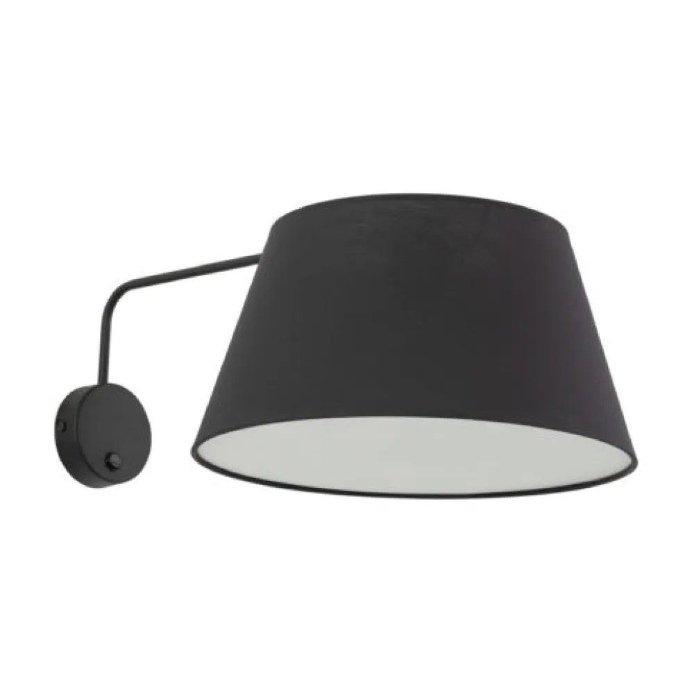 Applique Camera Da Letto-Selezionato da Mazzolaluce Applique con braccio orientabile nero per comodino camera da letto