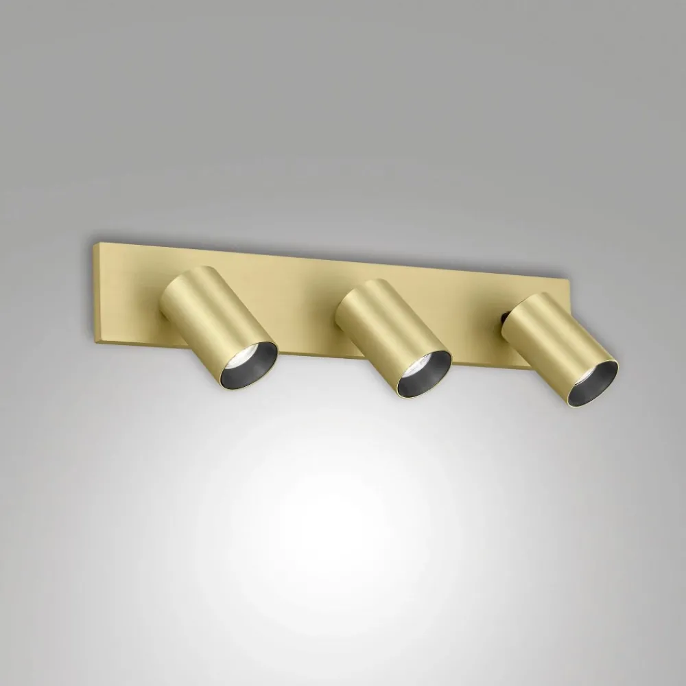 Applique Da Parete-Fabas Luce Applique con faretti orientabili ottone flores