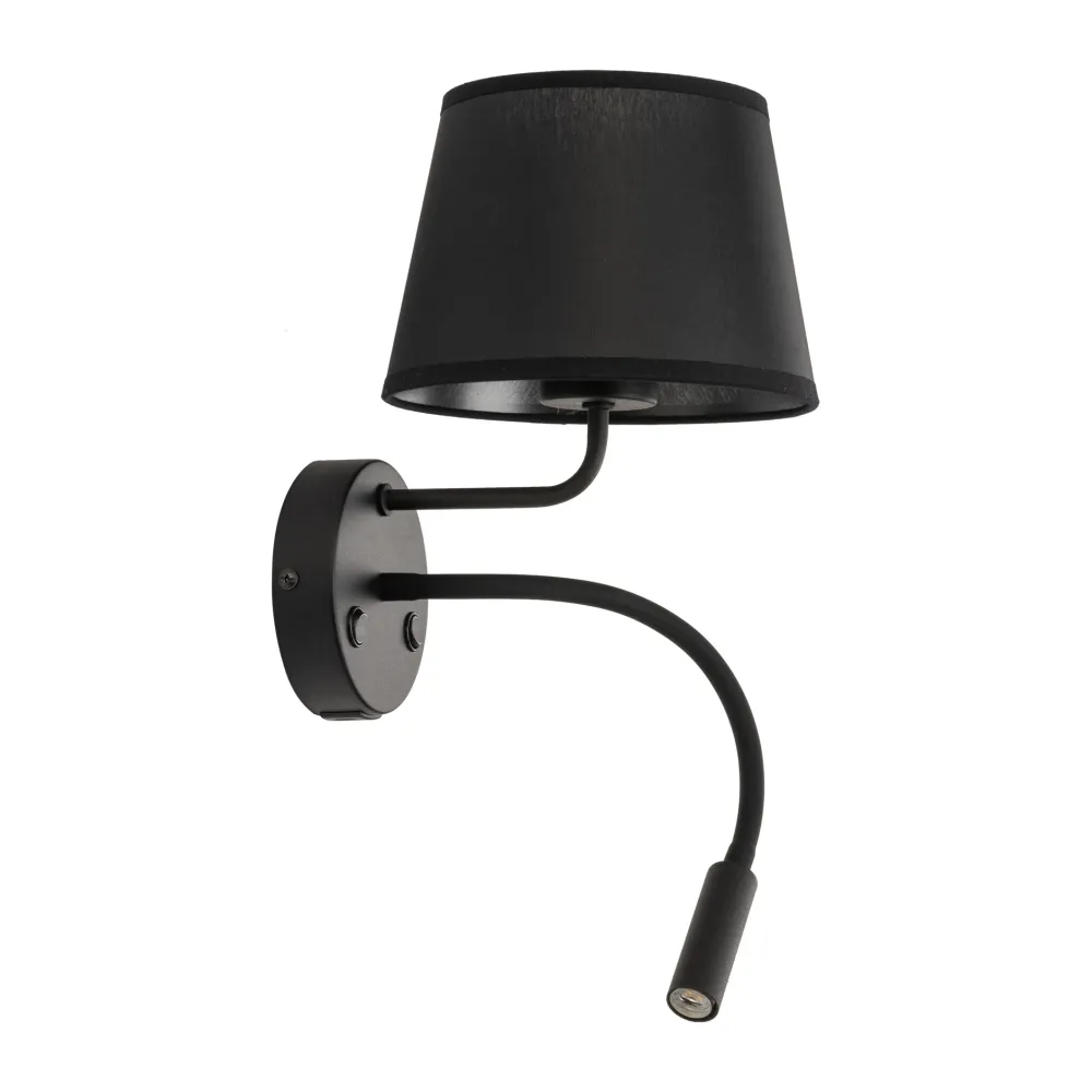 Applique Camera Da Letto-Selezionato da Mazzolaluce Applique con interruttore doppia luce presa usb nero da comodino per camera da letto