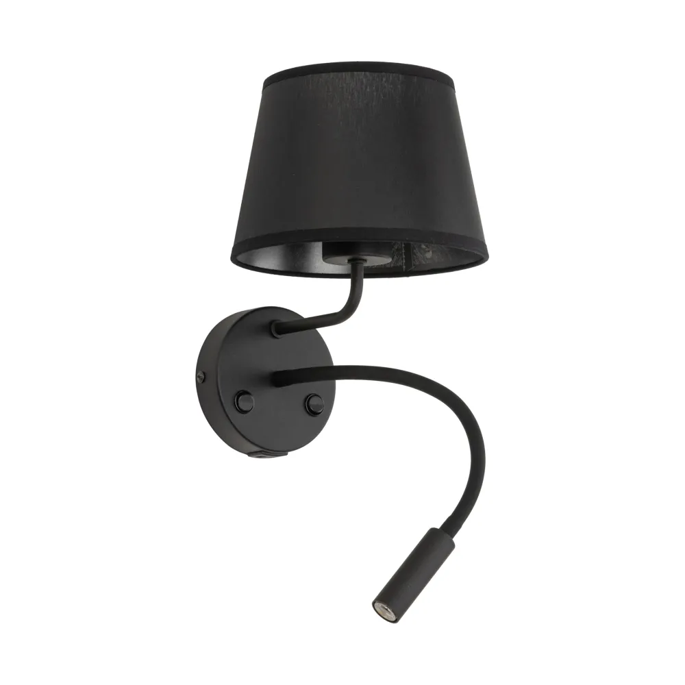 Applique Camera Da Letto-Selezionato da Mazzolaluce Applique con interruttore doppia luce presa usb nero da comodino per camera da letto