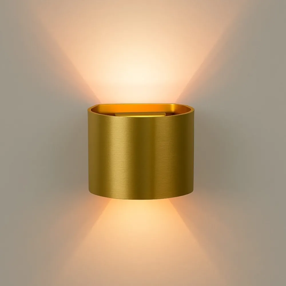 Applique Da Parete-Selezionato da Mazzolaluce Applique con lampadina led g9 3w 2700k curvo metallo colore oro