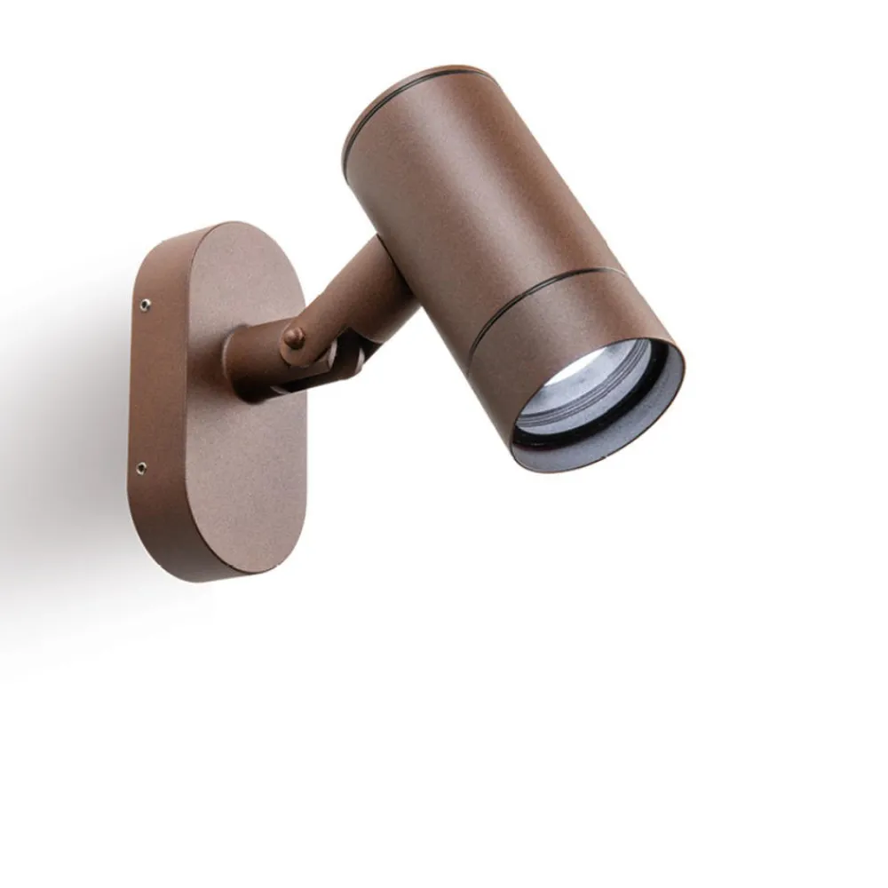 Applique Da Esterno-Selezionato da Mazzolaluce Applique corten da esterno luce orientabile gu10 ip54