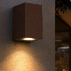Applique Da Esterno-Top Light Applique corten da esterno moderna atene ip65