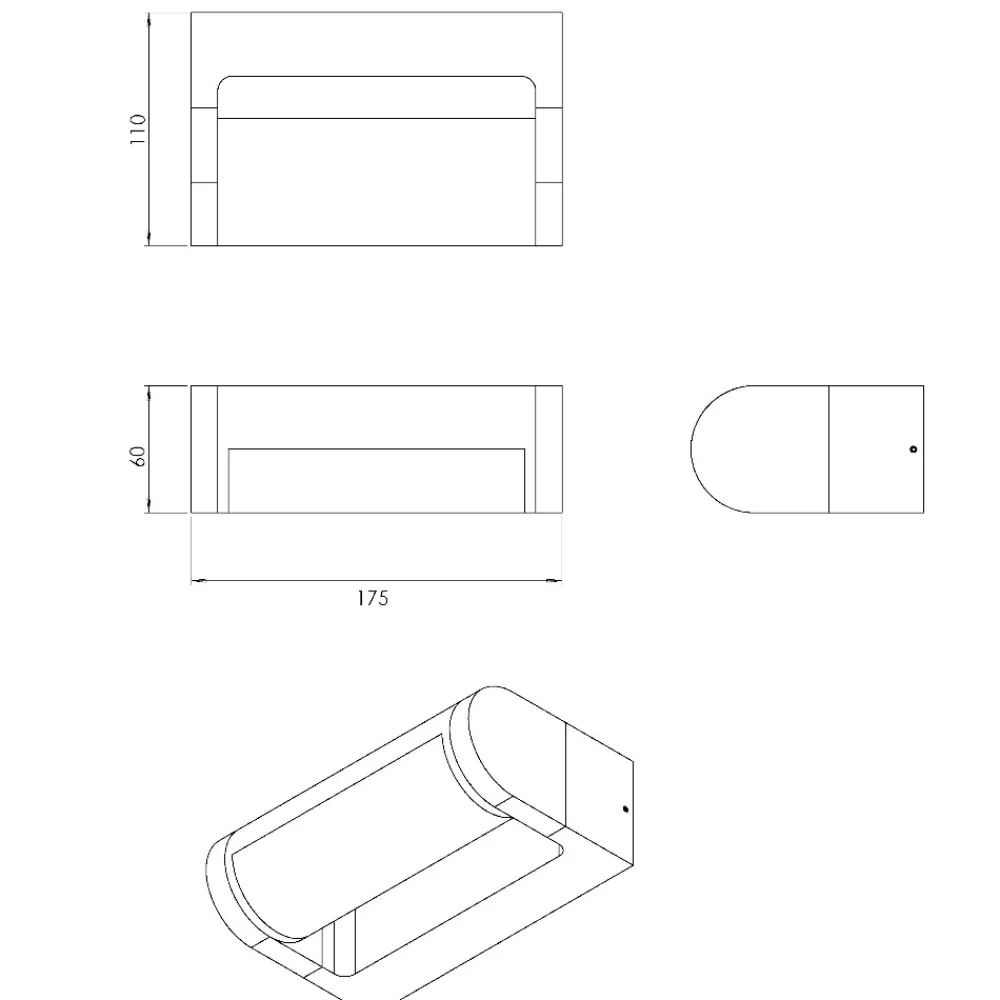 Applique Da Esterno-Fabas Luce Applique corten per esterno ip65 luce led orientabile 12w 3000k fabas wild