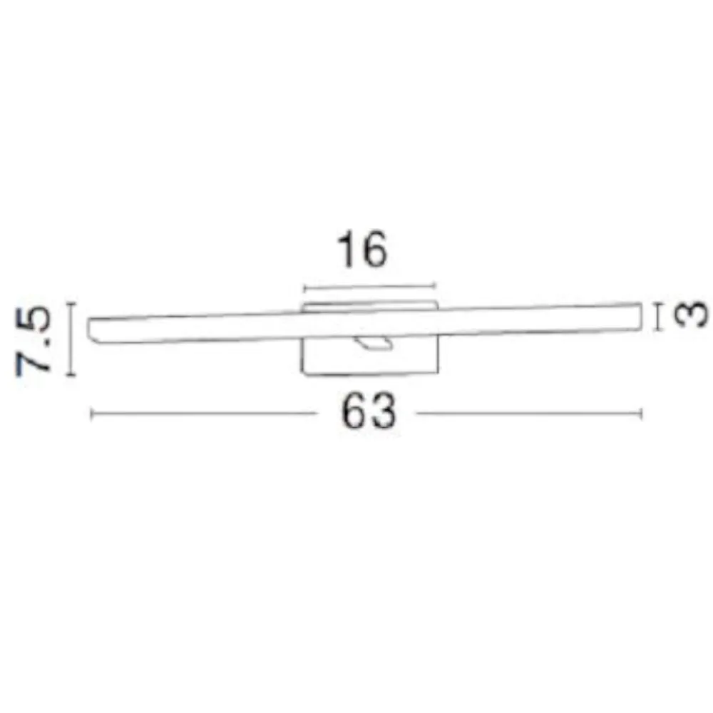 Applique Da Bagno-Selezionato da Mazzolaluce Applique cromo da bagno led 18w 3000k ip44