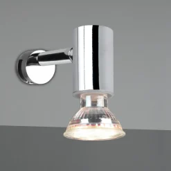 Applique Da Bagno-Selezionato da Mazzolaluce Applique cromo per bagno moderno con luce orientabile