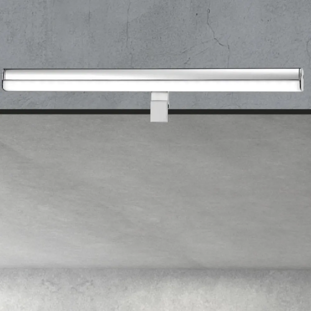 Applique Da Bagno-Selezionato da Mazzolaluce Applique cromo 12w 3000k aggancio con staffa per specchio da bagno