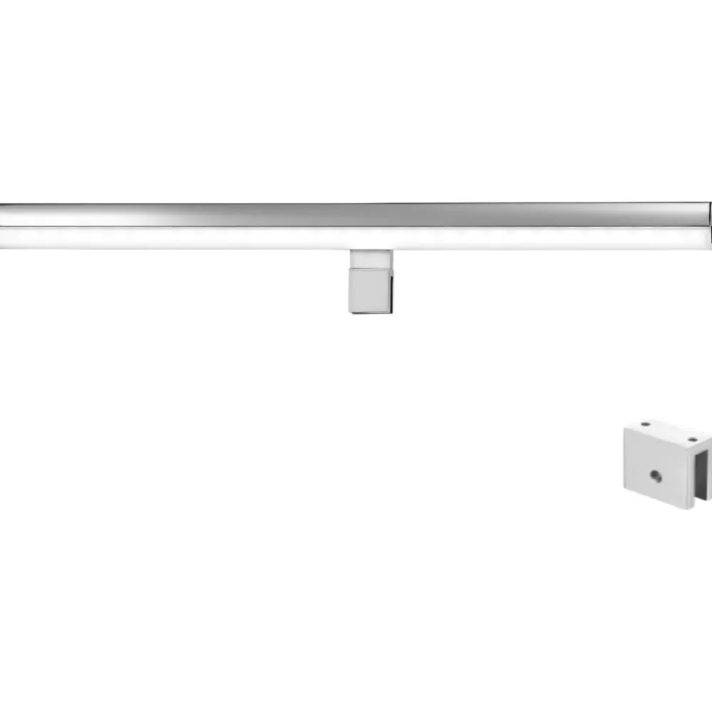 Applique Da Bagno-Selezionato da Mazzolaluce Applique cromo 12w 3000k aggancio con staffa per specchio da bagno