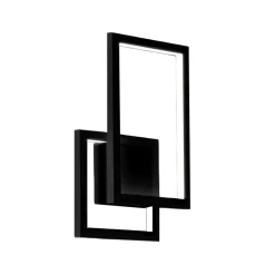 Applique Da Parete-Perenz Illuminazione Applique cross led cct nero 3000k 4000k 6000k 20w moderna perenz