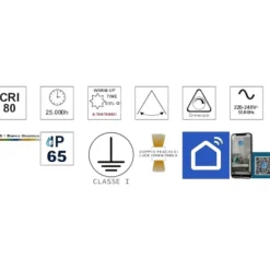 Applique Da Esterno-Life Electronics Applique cubo bianco per esterni smart life wifi ip65 led tricolor rgb