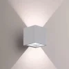 Applique Da Esterno-Gea Luce Applique cubo apo da esterno grigio