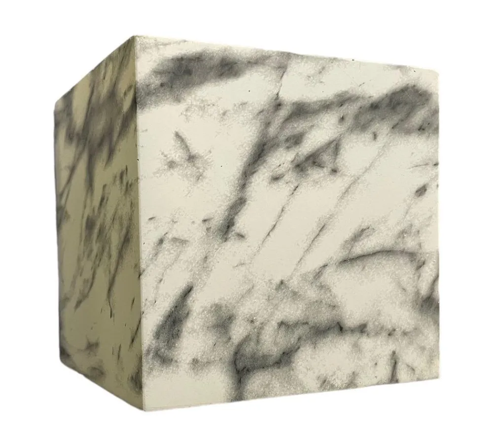 Applique Da Parete-Selezionato da Mazzolaluce Applique cubo led 13w 3000k effetto marmo bianco fp