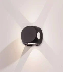 Applique Da Esterno-Selezionato da Mazzolaluce Applique cubo per esterno nero 3000k 4 fasci di luce