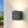 Applique Da Esterno-Selezionato da Mazzolaluce Applique cubo 20w 3000k xl led grigio antracite per esterno