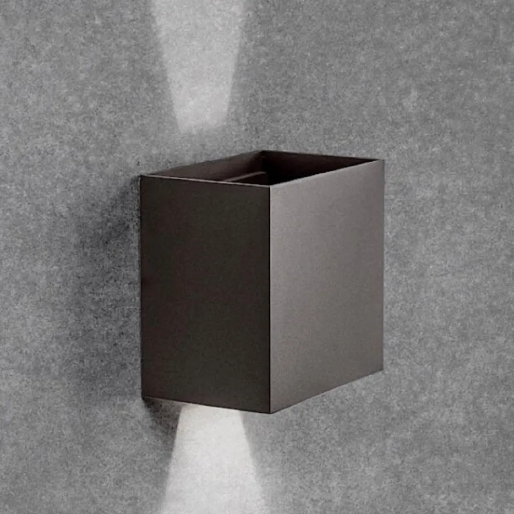 Applique Da Esterno-Selezionato da Mazzolaluce Applique cubo 20w 3000k xl led grigio antracite per esterno