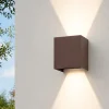 Applique Da Esterno-Selezionato da Mazzolaluce Applique cubo xl corten marrone per esterno 20w 4000k