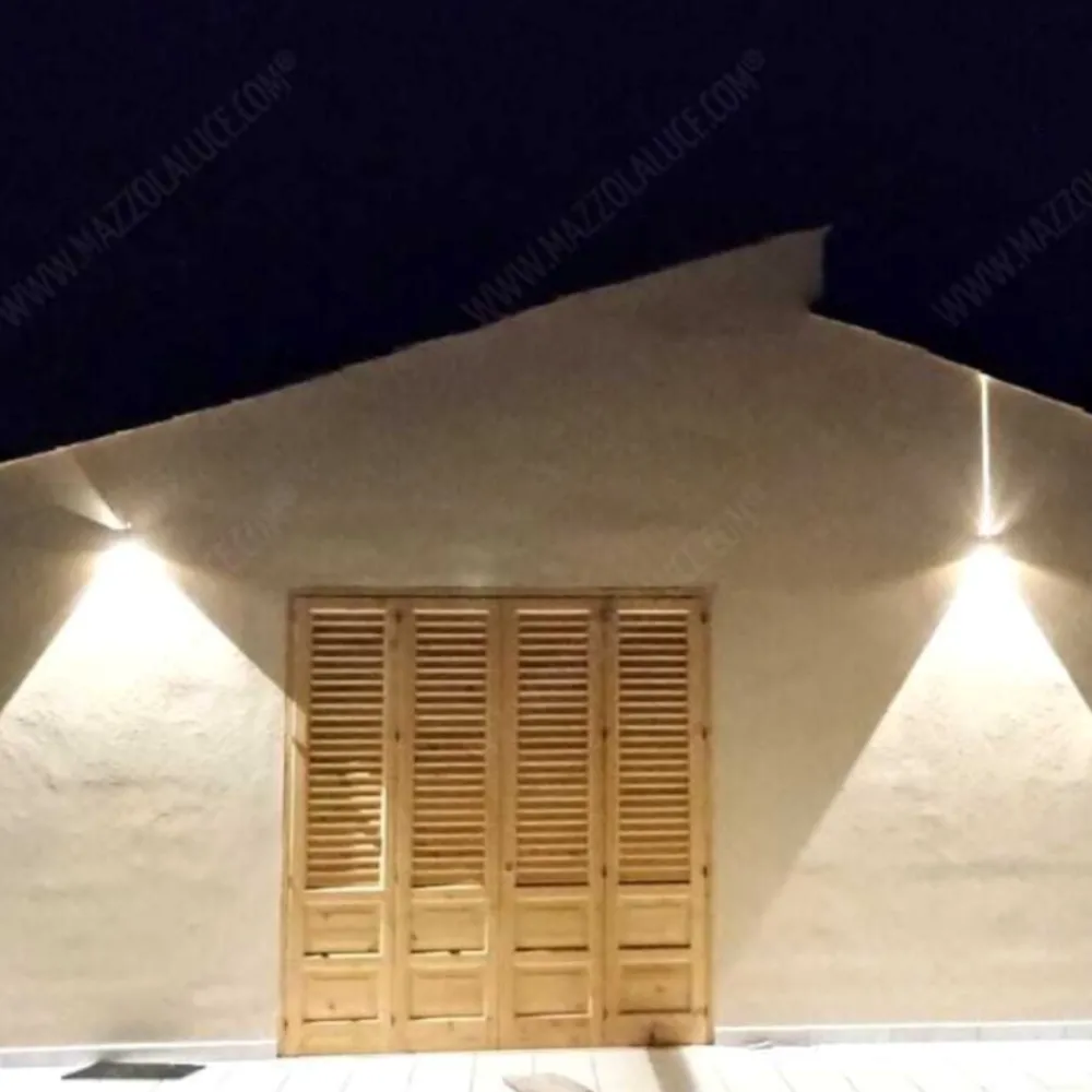 Applique Da Esterno-Selezionato da Mazzolaluce Applique cubo xl corten marrone per esterno 20w 4000k