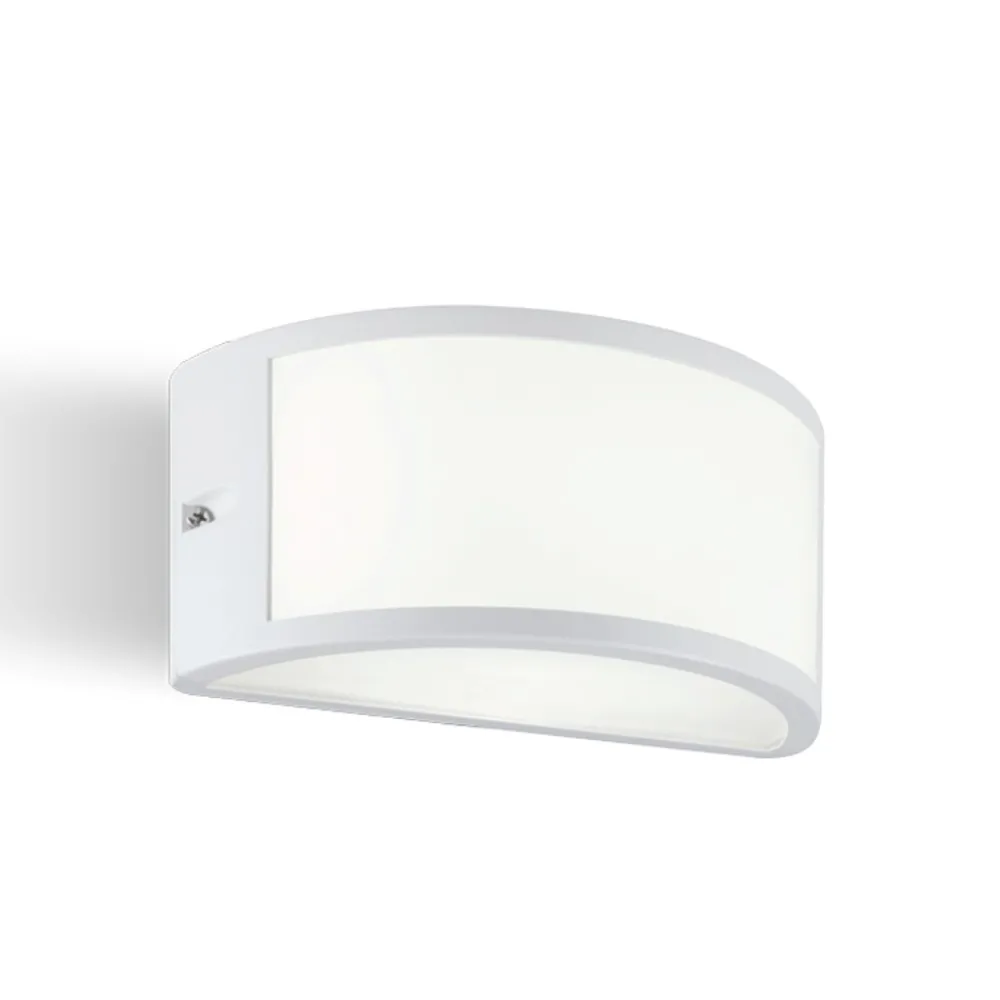 Applique Da Esterno-Selezionato da Mazzolaluce Applique curva per esterno bianca led 4000k ip65