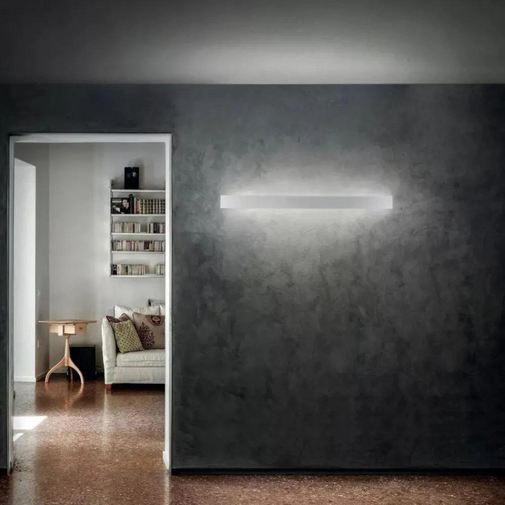 Applique Da Parete-Linea Light Applique curve bianco led 35w 3000k moderna