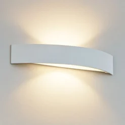 Applique Da Parete-Linea Light Applique curve led 15w 3000k bianco moderna