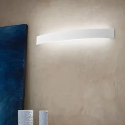 Applique Da Parete-Linea Light Applique curve led 15w 3000k bianco moderna