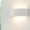Applique Da Parete-Selezionato da Mazzolaluce Applique curvo led 18w 3000k gesso ceramica bianca