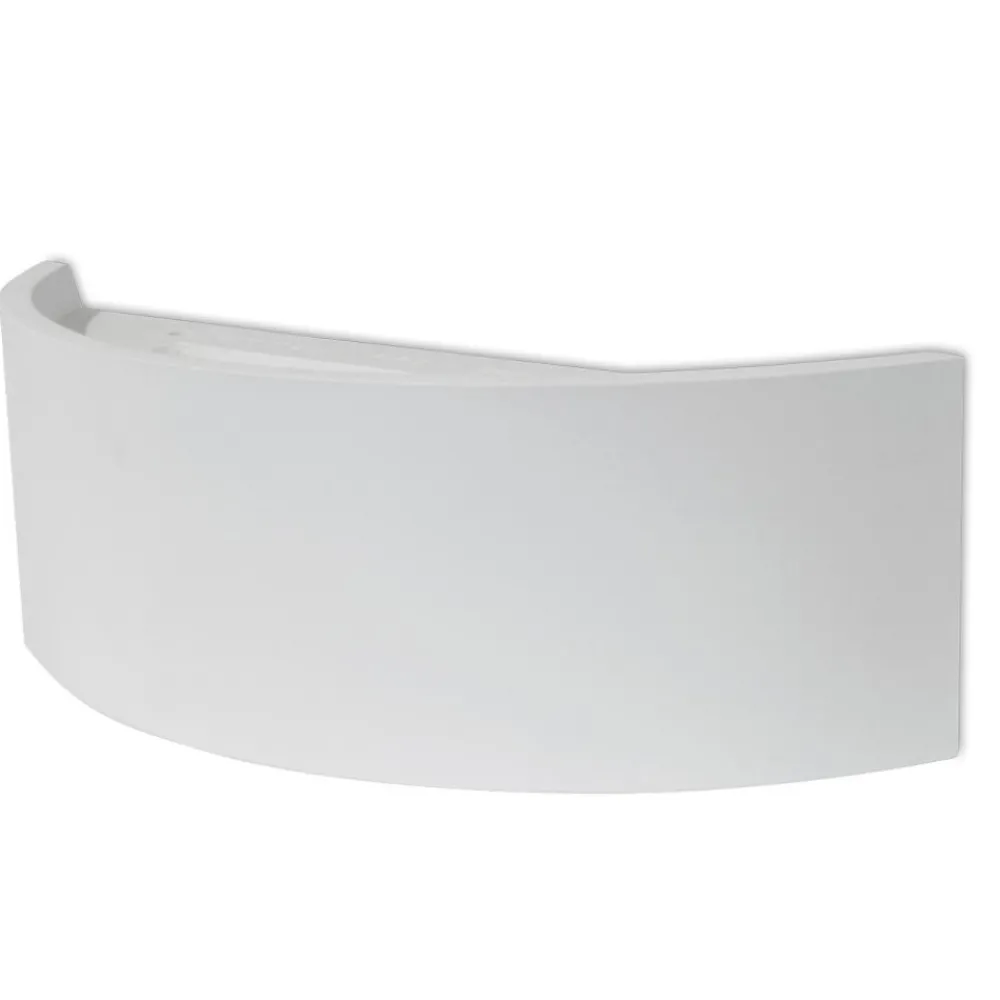 Applique Da Parete-Selezionato da Mazzolaluce Applique curvo led 18w 3000k gesso ceramica bianca