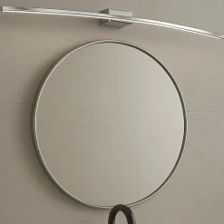 Applique Da Bagno-Top Light Applique curvo per specchio da bagno cromo 6w 3000k