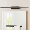 Applique Da Bagno-Selezionato da Mazzolaluce Applique da bagni nera per specchio 20w 3000k