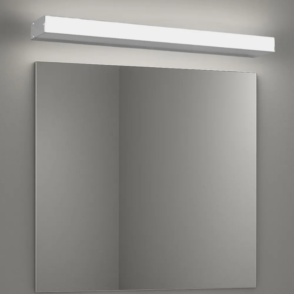 Applique Da Bagno-Selezionato da Mazzolaluce Applique da bagno bianca rettangolare led 8w 3000k