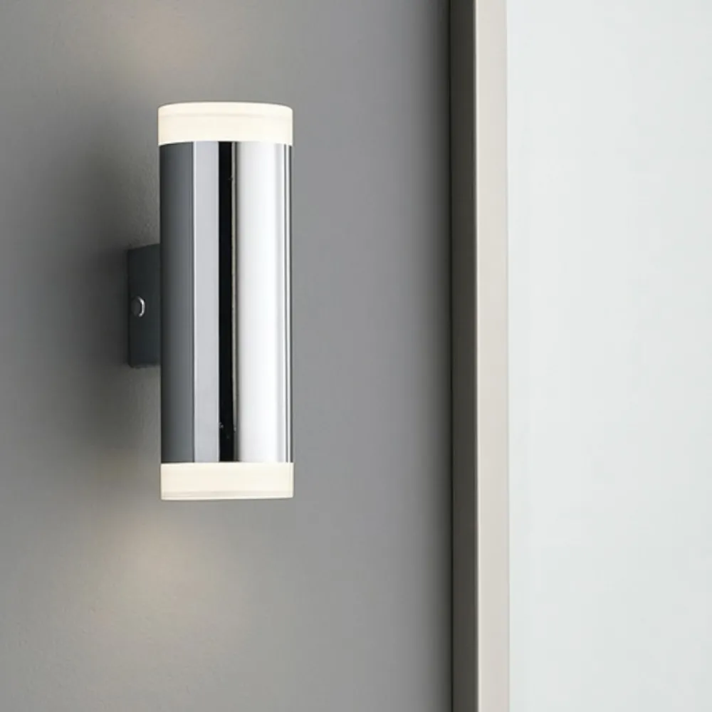 Applique Da Bagno-Selezionato da Mazzolaluce Applique da bagno cilindro cromo led 8w 3000k ip44