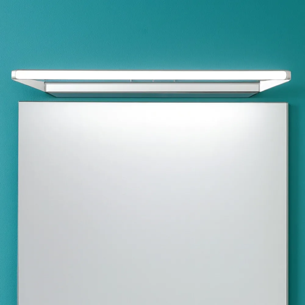 Applique Da Bagno-Linea Light Applique da bagno 43cm circular cromo led 8w 3000k fp